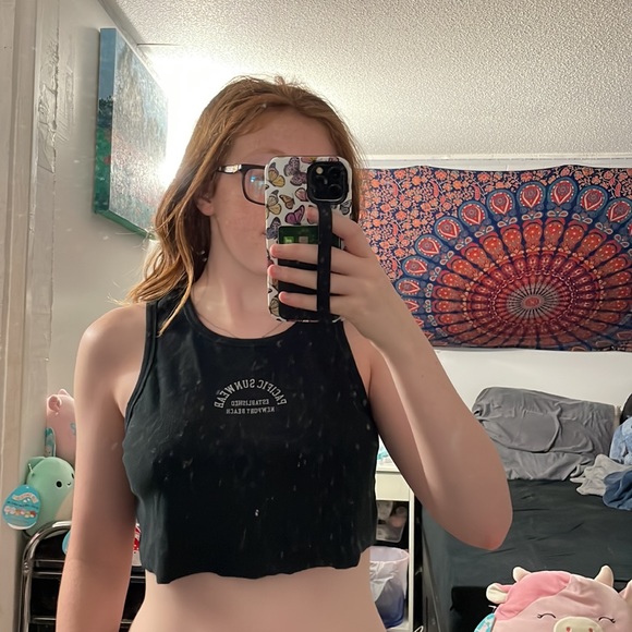 💜2 For $25💜 NWT Pacsun Pacific Sunwear Cropped Tank Top - Picture 1 of 7
